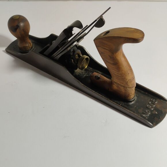 Vintage Stanley Bedrock 605 Plane Corrugated Sole Patent D Apr 2 1910 Rare - Picture 1 of 16